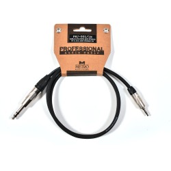 Metro PMJ-001/1M Καλώδιο σήματος 6,3mm Jack stereo σε 3,5mm mini Jack stereo 1m