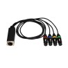 Metro RJ45 DMX FX4 RJ45 to 4 3-P XLR (f) cable 1m