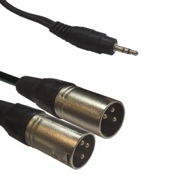 ACCU-CABLE AC-J3S-2XM/3 3,5 Jack Stereo to 2x XLR 3m