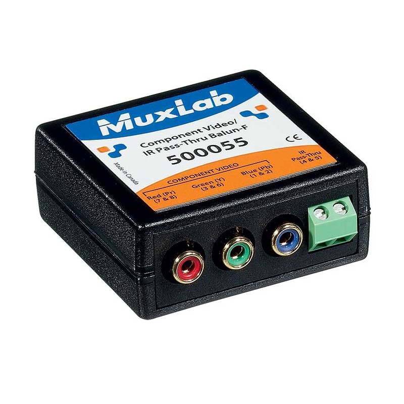 MUXLAB Component Video/IR Pass-Thru Balun 500055