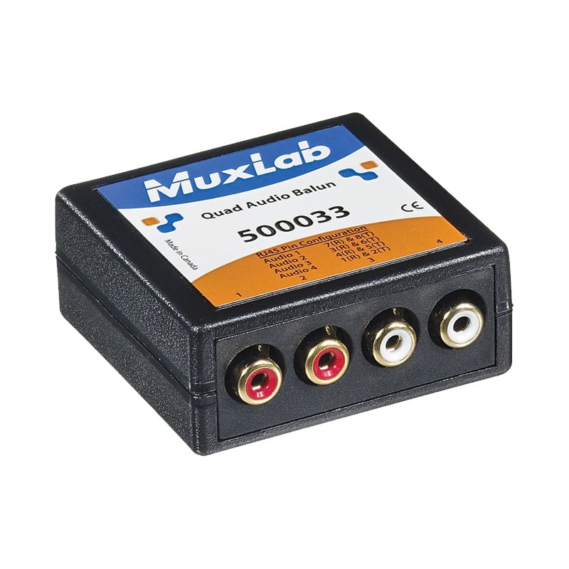 MUXLAB Quad Audio Balun 500033