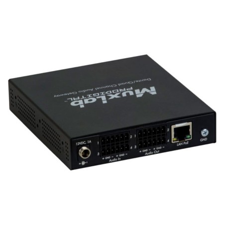 Dante/Quad Channel Audio PoE Gateway MU