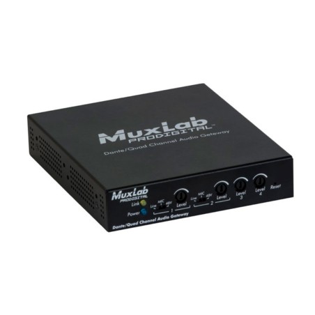 Dante/Quad Channel Audio PoE Gateway MU