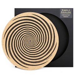 Simply Analog Turnable Cork Mat με Print-Vertigo