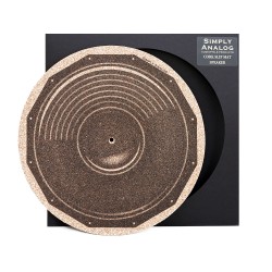 Simply Analog Cork Turntable Platter Mat (Speaker Printed)