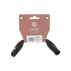 Onsei ON-D3251 Καλώδιο DMX 3-pin XLR Αρσενικό - 5-pin XLR Θηλυκό 0,15m